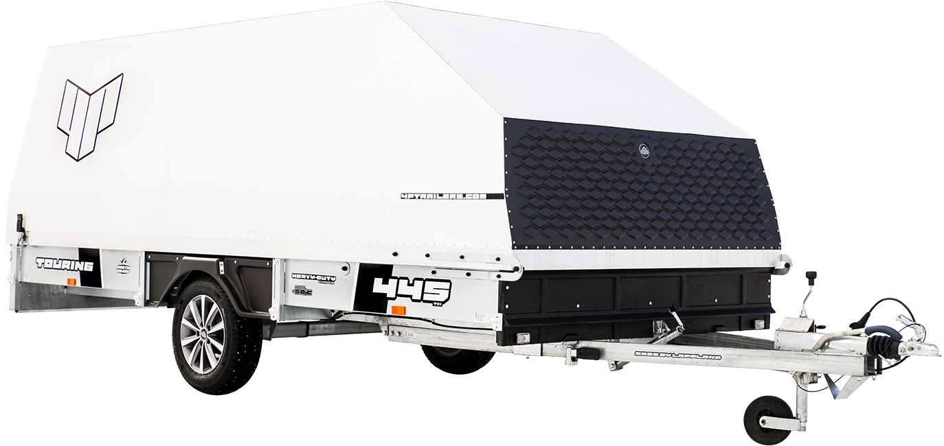 4P Trailers touring 445 inline placering av hjul